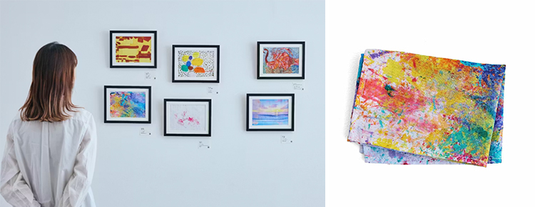 アートと暮らしをつなぐ 日常美術館 チャレンジドアートハンカチの会
