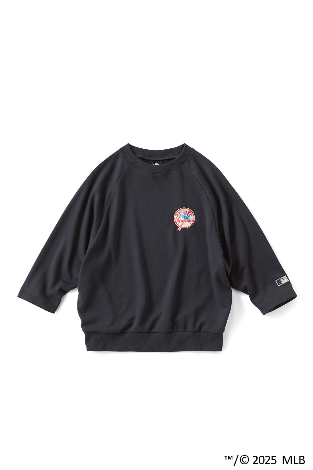 IEDIT | オリジナルMLBデザイン クーパーズタウンコレクション 往年のロゴを楽しむ モモンガシルエット 八分袖スウェット の会