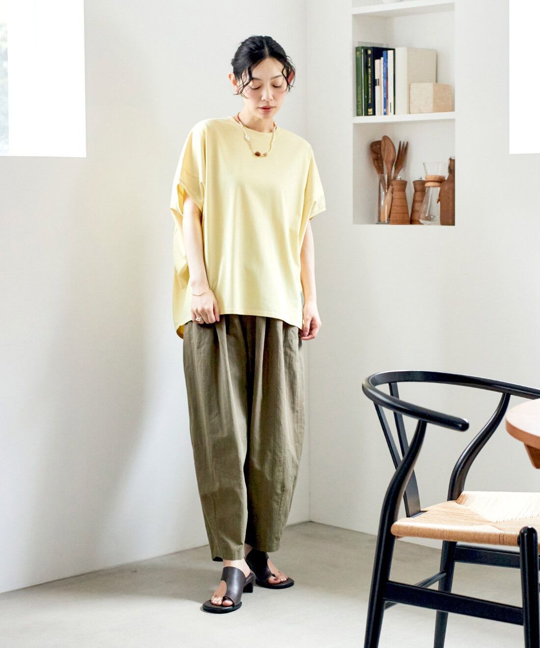 and myera|コクーンシルエットTシャツのコーディネート