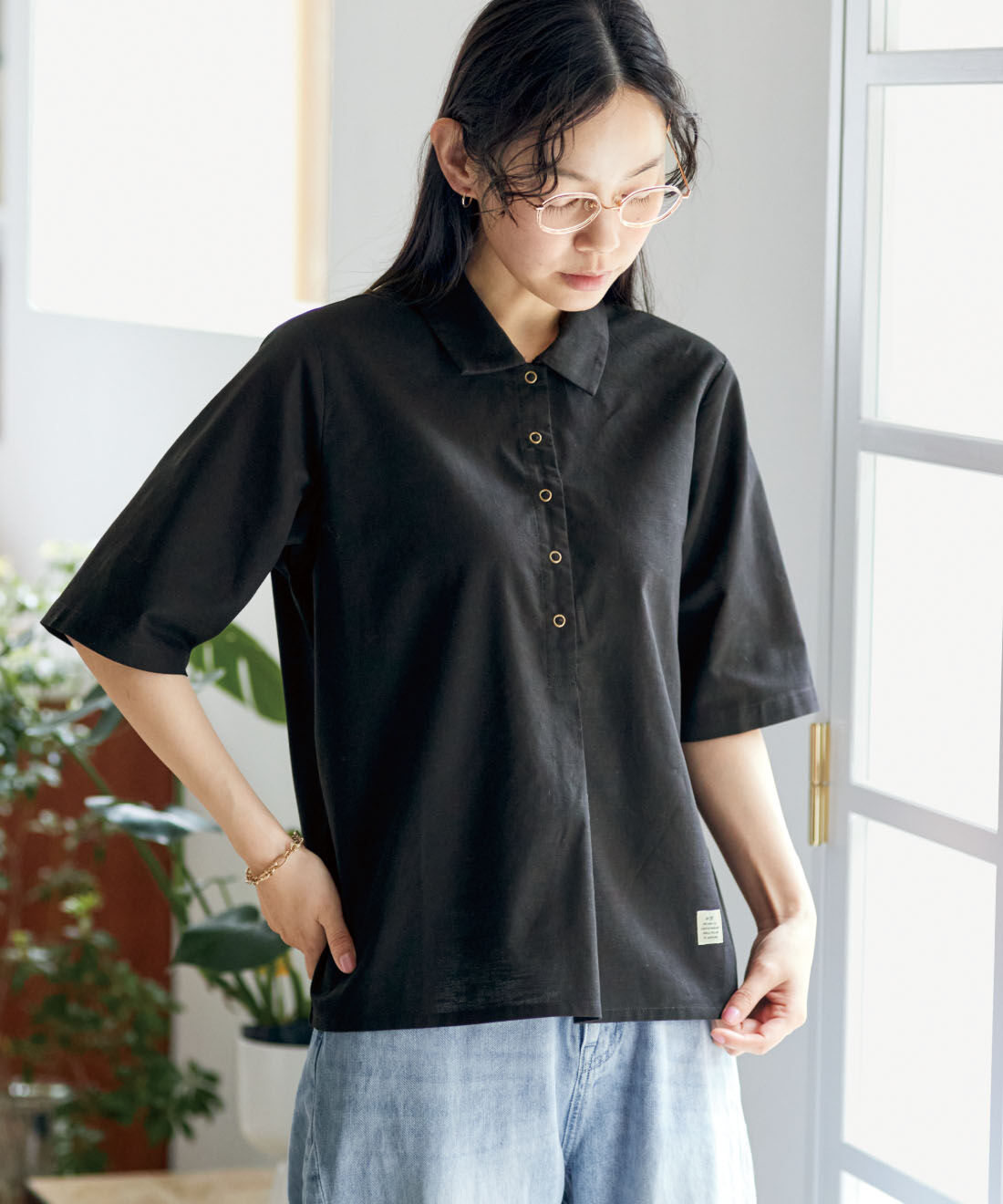 and myera|and myera　布はくのポロシャツの会