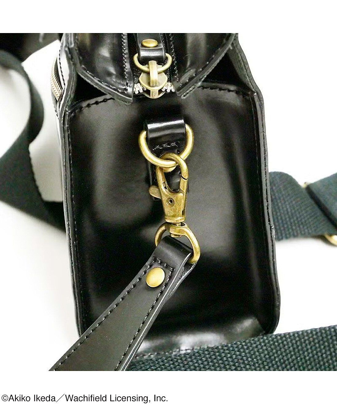 猫部|猫のダヤン　ジュエルＳレザーミニバッグ　ダーク