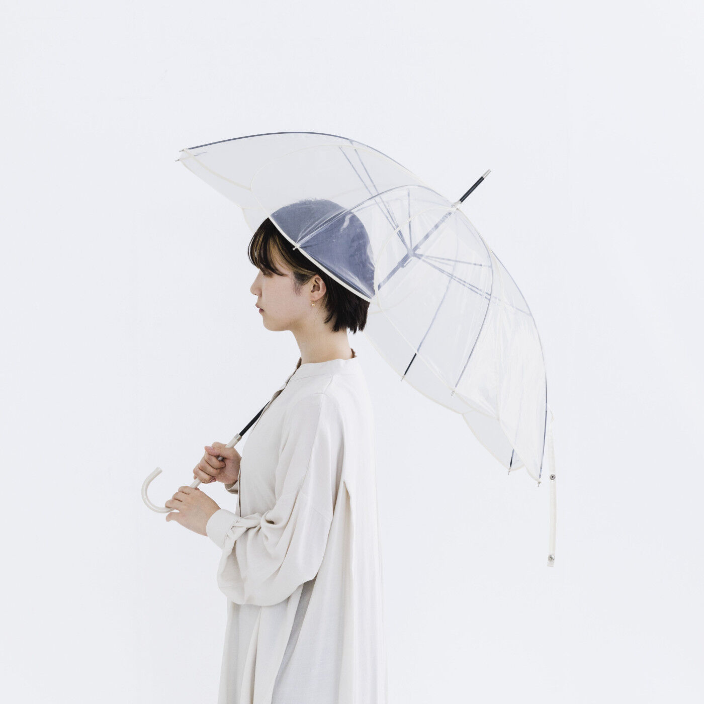 SeeMONO[シーモノ］ | ［大物配送］お花ビニル傘〈ＷＨＩＴＥ〉