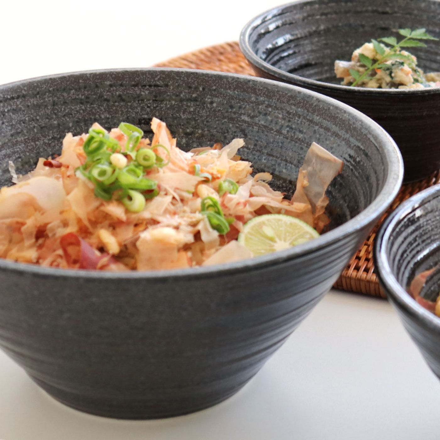 FELISSIMO PARTNERS | シックな つむじ  黒 麺鉢