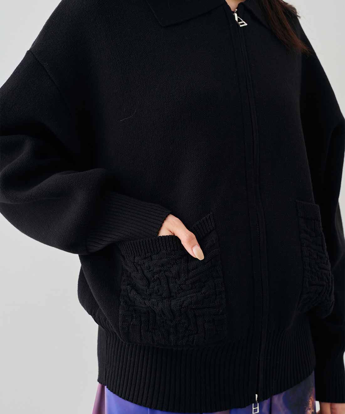 MEDE19F|MEDE19F　コットンブレンドニットジャケット