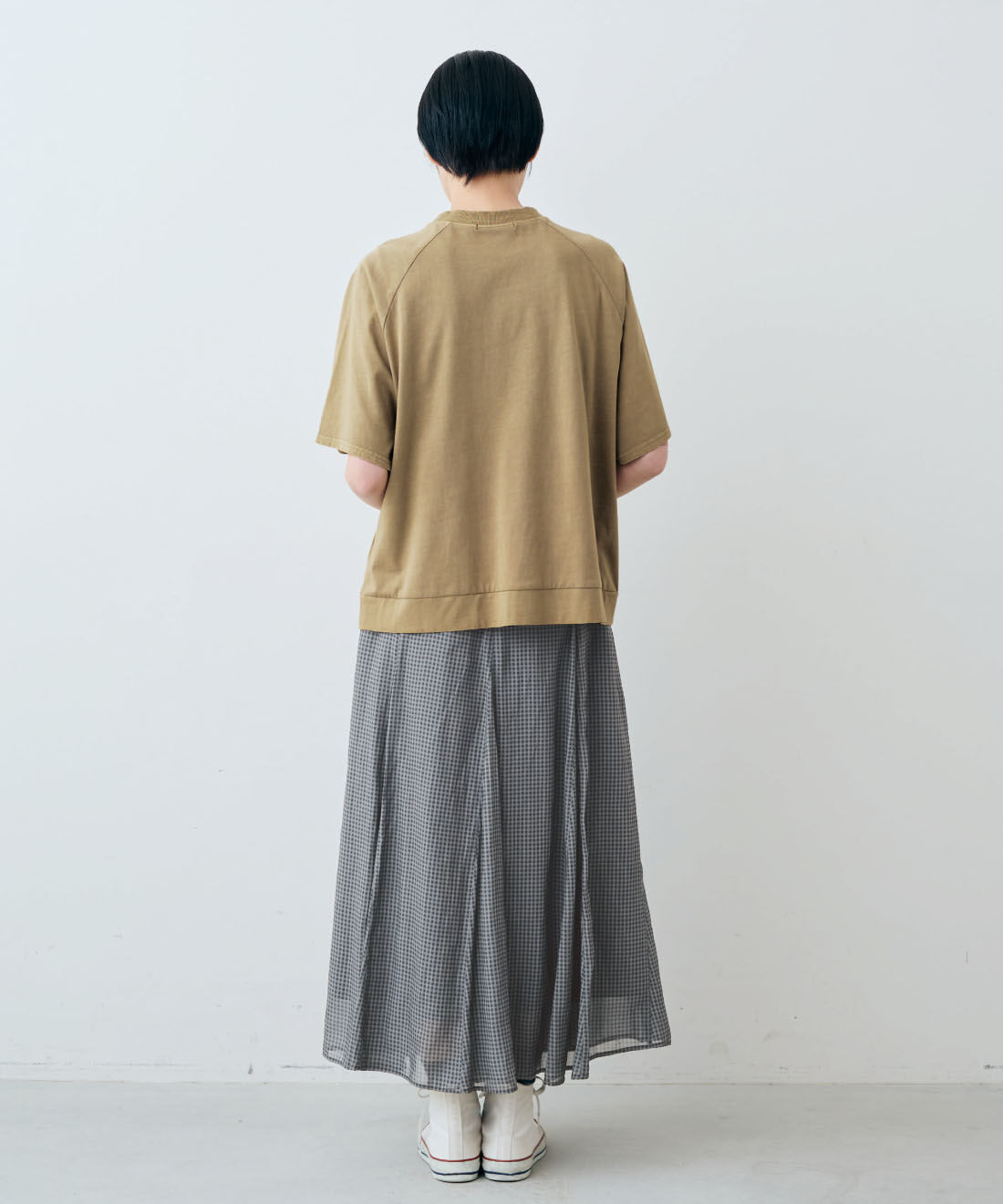 THREE FIFTY STANDARD|綿100％ ピグメント加工 ロゴプリントＴシャツのコーディネート