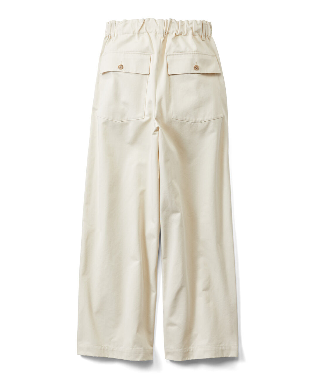 THREE FIFTY STANDARD|THREE FIFTY STANDARD　ワイドベイカーパンツ〈オフホワイト〉|BACK