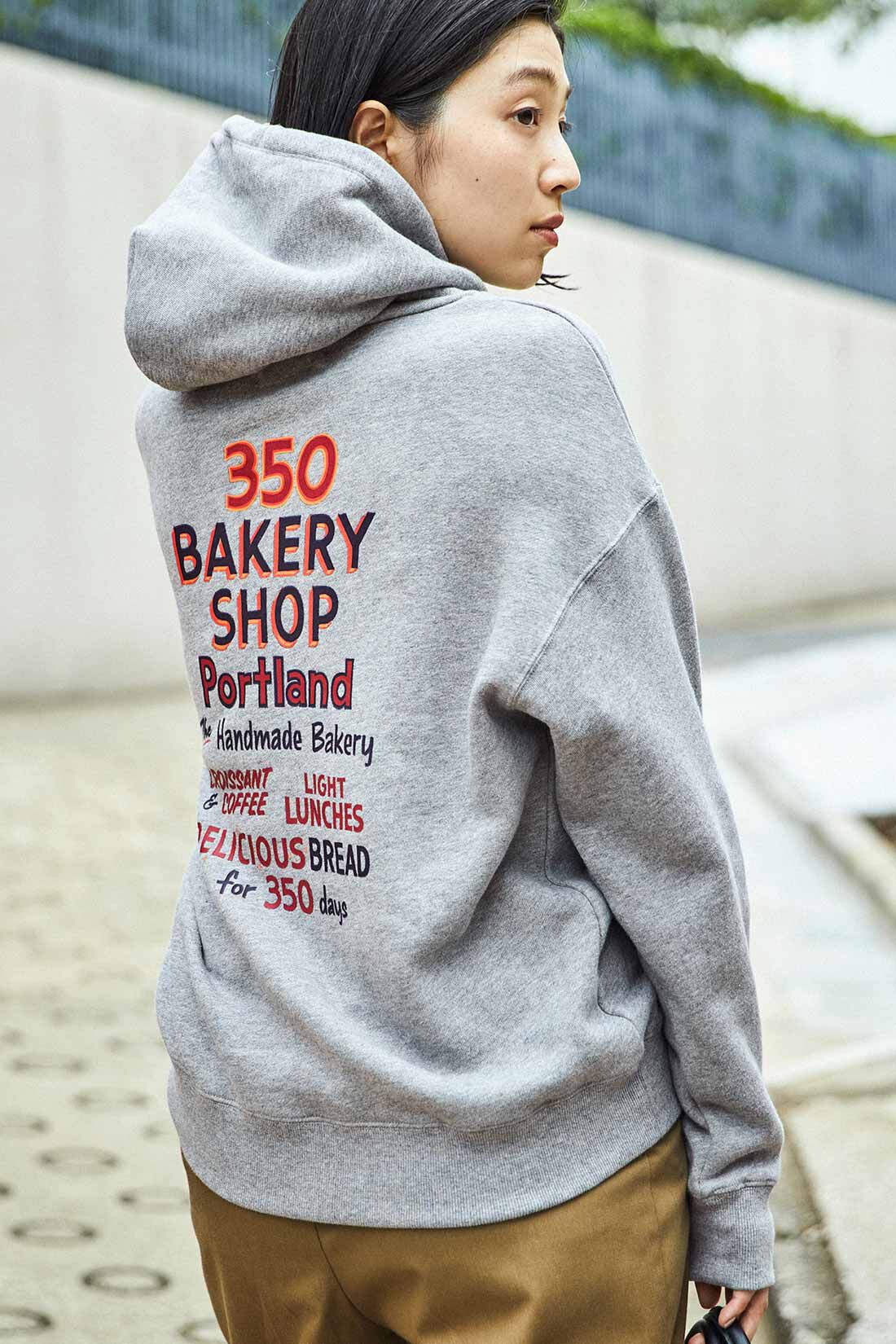 THREE FIFTY STANDARD|THREE FIFTY STANDARD ベーカリーショップパーカー〈グレー〉