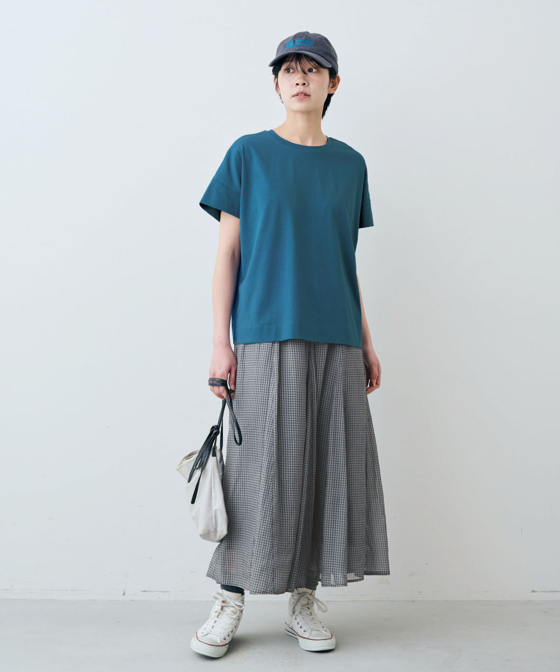 THREE FIFTY STANDARD|汗じみ軽減加工 ダブルスリーブ Tシャツのコーディネート