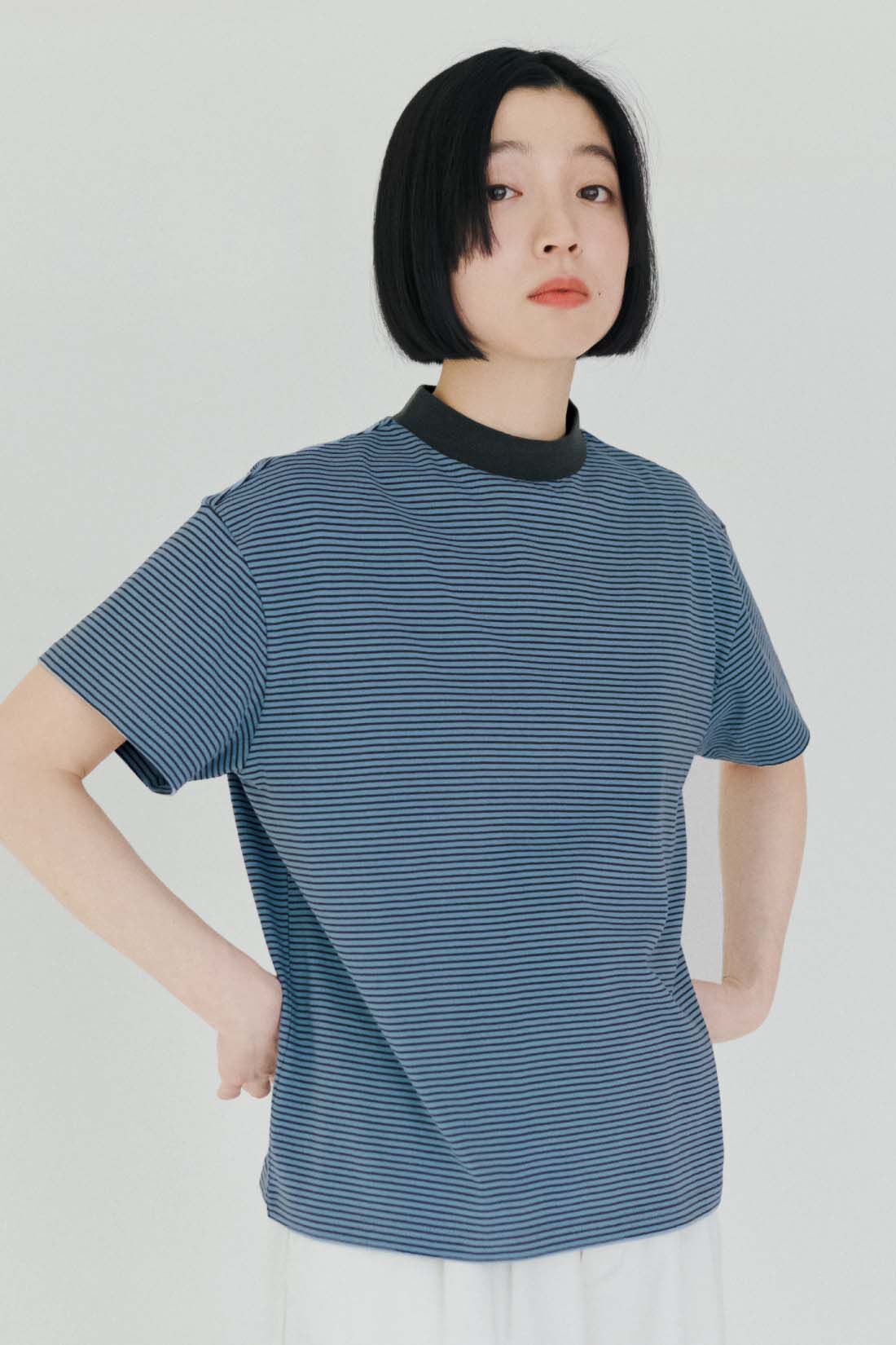 THREE FIFTY STANDARD|こだわりボーダーTシャツの会のコーディネート