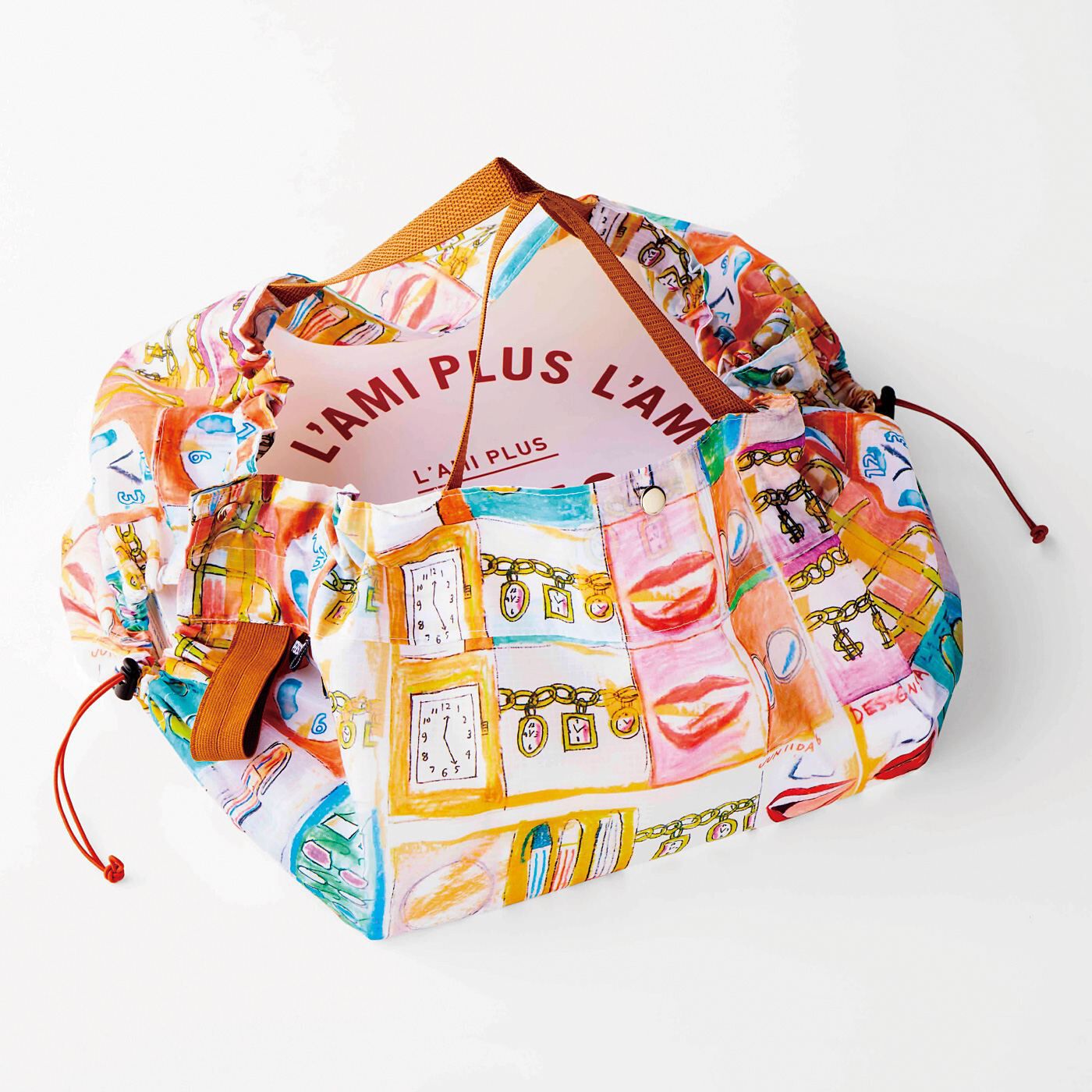 L'AMIPLUS［ラミプリュス］ | PERSON&rsquo;S&times;ラミプリュス ピザもお寿司もOK!風呂敷みたいなエコバッグ