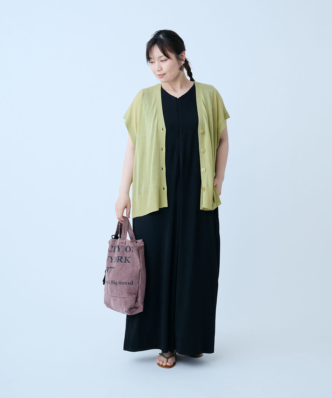 Live in  comfort|Ｗはまじカットオールインワン〈ＢＫ〉リブインのコーディネート