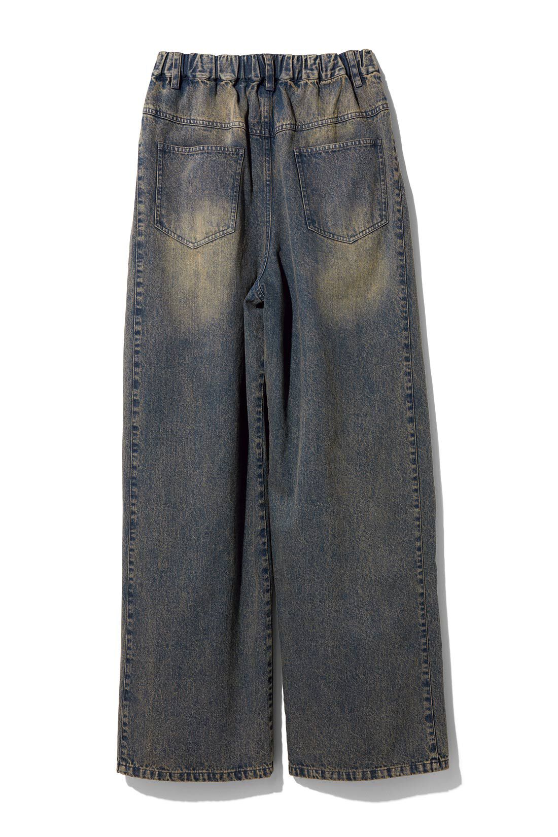 フェリシモファッションニュース|サイドタックデニムパンツ〈ヴィンテージブルー〉|BACK