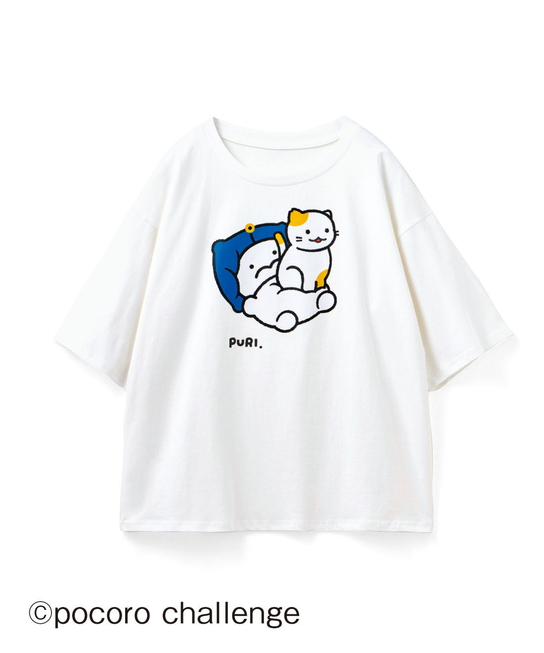 フェリシモギフトショップ|ぽころチャレンジ&times;猫部 地域猫チャリティーTシャツ2026