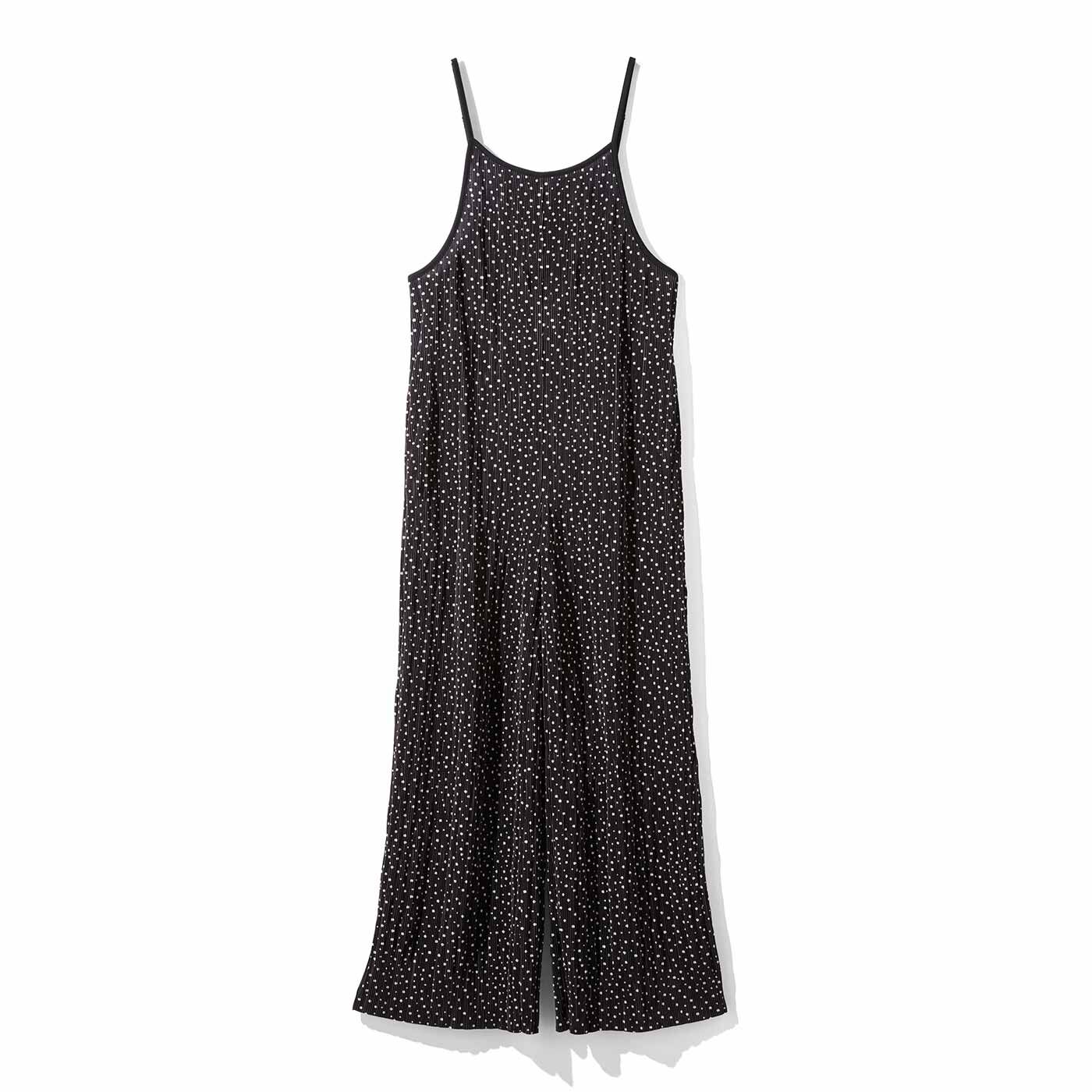 Live in  comfort | 伸びやかプリーツのオールインワン〈ＢＫ〉
