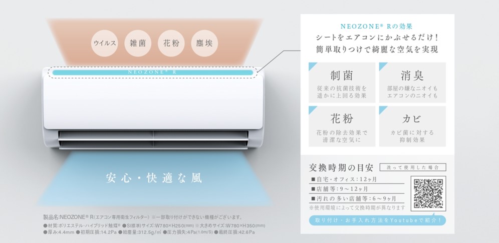 プロ仕様の高性能エアコンフィルター 01