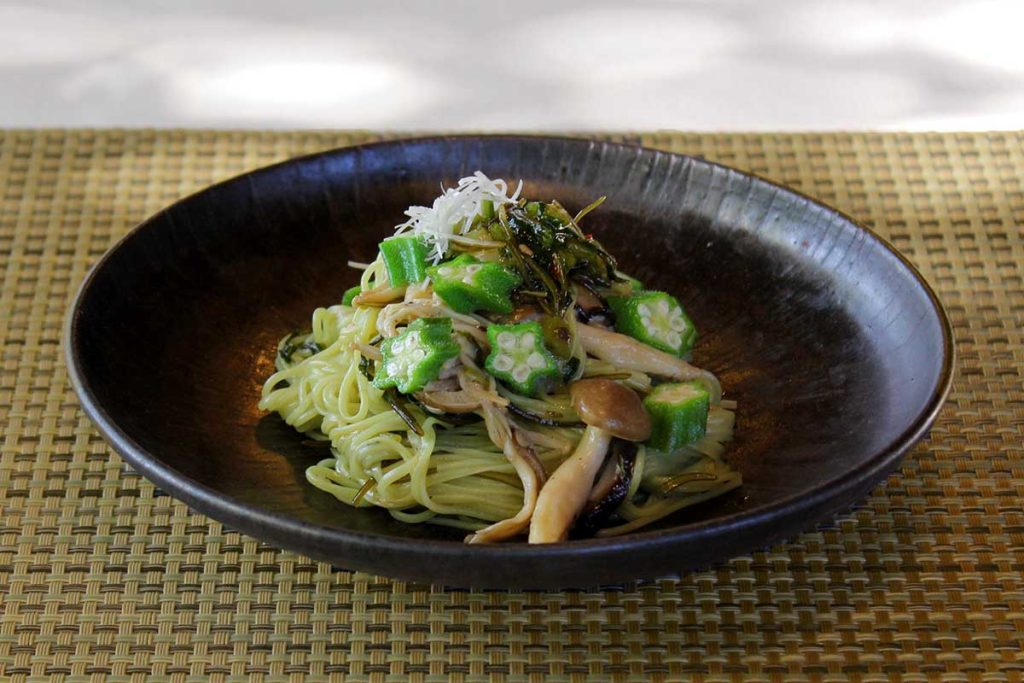 緑(青しそ)そうめんのアレンジレシピ