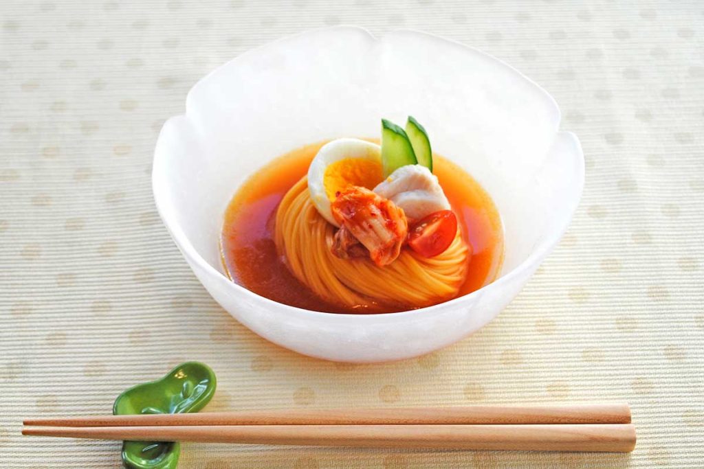 橙色(ゆず)そうめんのアレンジレシピ