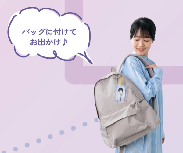 一緒にお出かけ 縦横置ける カードスタンドホルダーチャーム
